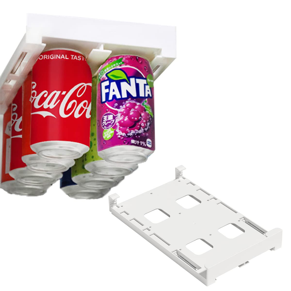Amazon｜Hanakaze 缶ストッカー 冷蔵庫収納 冷蔵庫トレー吊り下げ 8缶